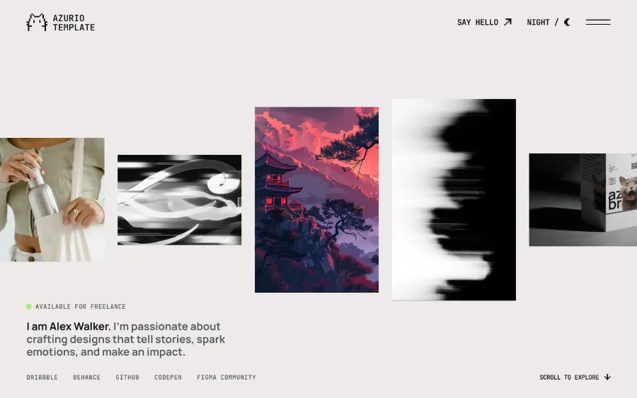 Azurio Template Preview Image